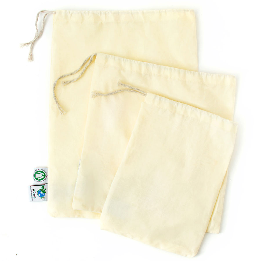 organic cotton muslin bag