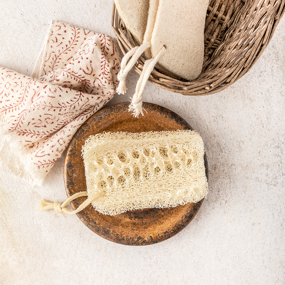 Natural Loofah Sponges | 6 Pack