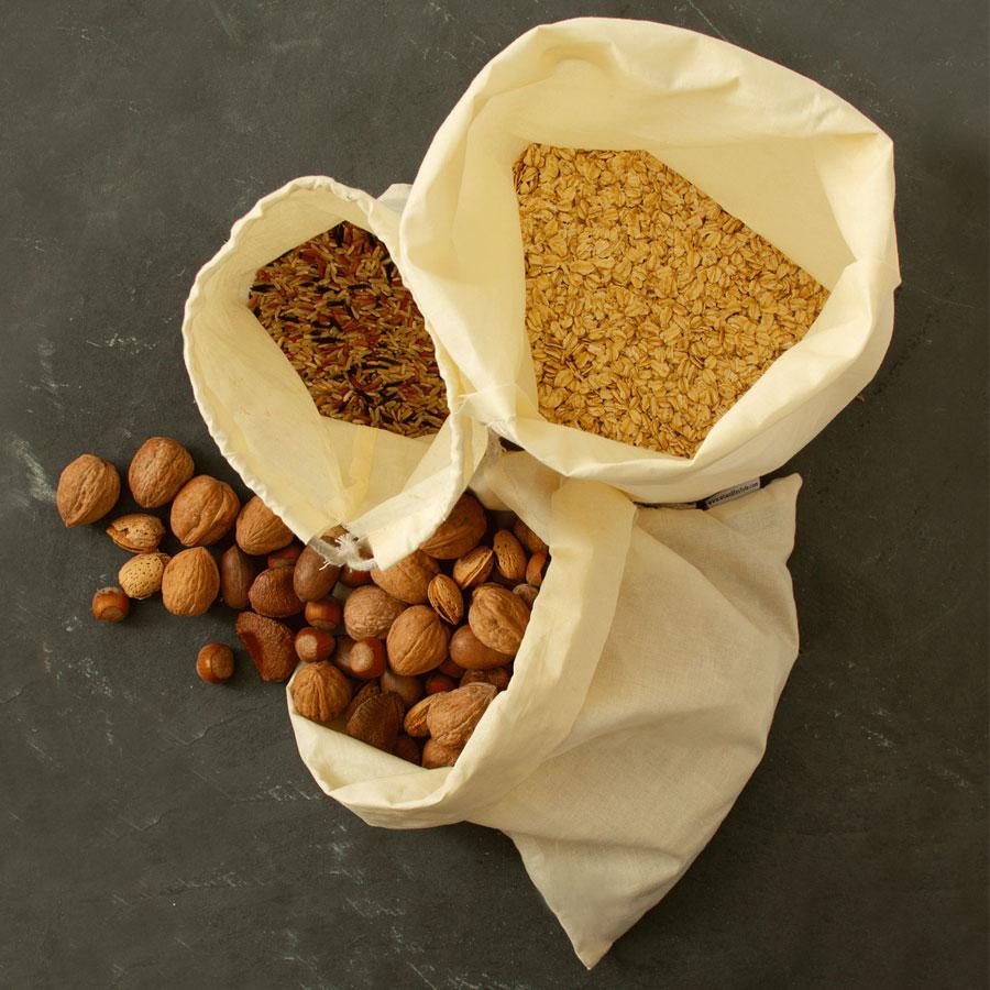 organic cotton muslin bag