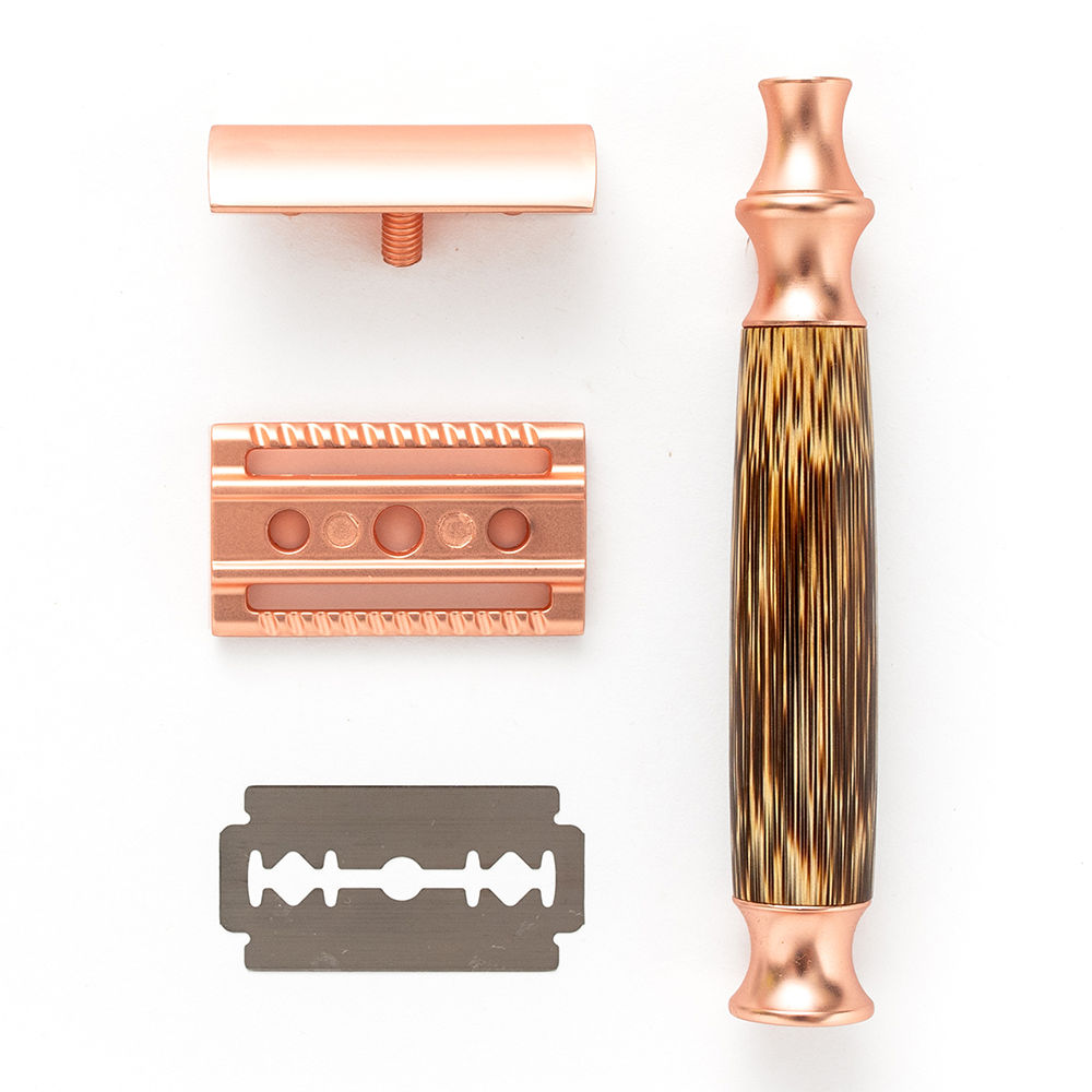 Double Edge Safety Razor with Bamboo Handle
