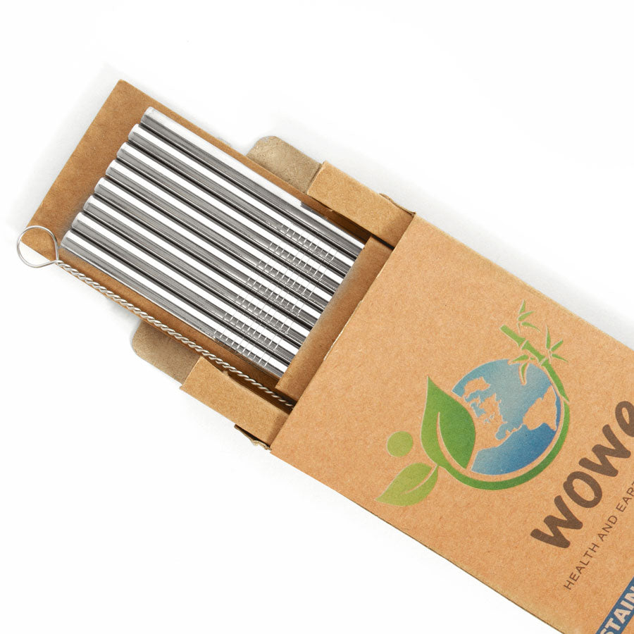 straight stainless steel straws